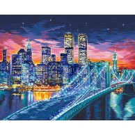 Креативная творчество "PAINTING BY NUMBERS" Ночной Манхэттен