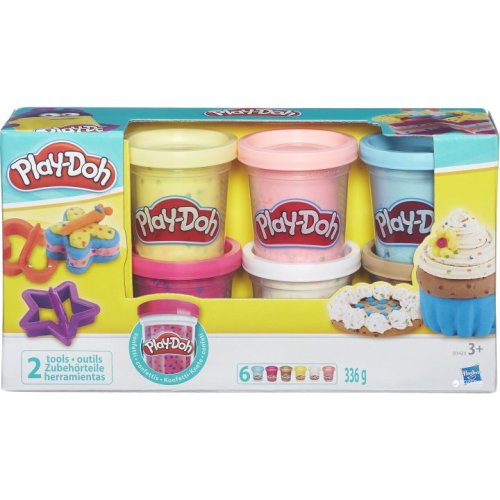 Набор для лепки Hasbro Play-Doh 6 контейнеров Конфетти B3423
