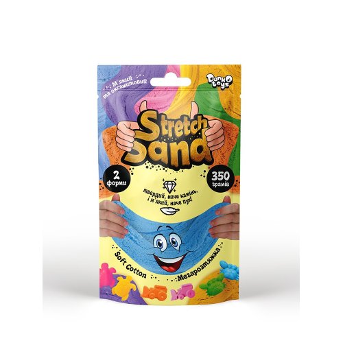 Креативное творчество "Stretch Sand" Danko Toys укр (STS-04-02U)