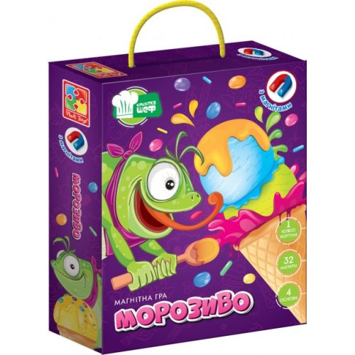 Магнитная игра Vladi Toys Мороженое, на украинском VT2310-05