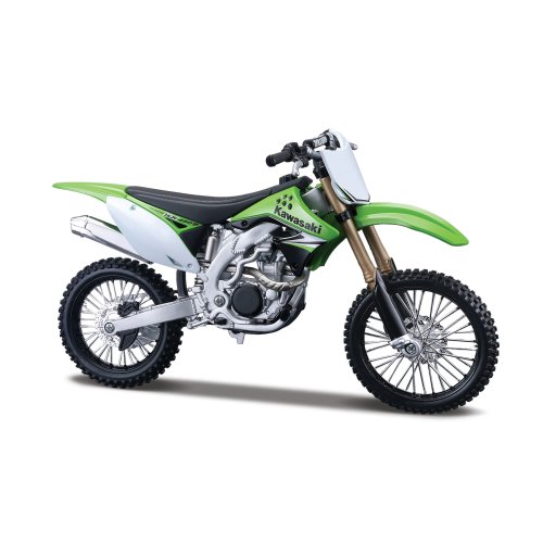 Коллекционная модель Maisto Мотоцикл Kawasaki KX 450F, 1:12, зеленый 31101-16