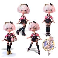 Игровой набор 4SF Manga Dolls Hello Kitty Золотая роллер Дева HKTF1000