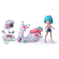 Игровой набор 4SF Manga Dolls Hello Kitty Красавица Пинк на скутере HKTF3000