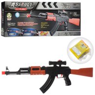 Автомат AK47-1 67см, водяные пули, мягк.пули-присоски 3шт, в кор