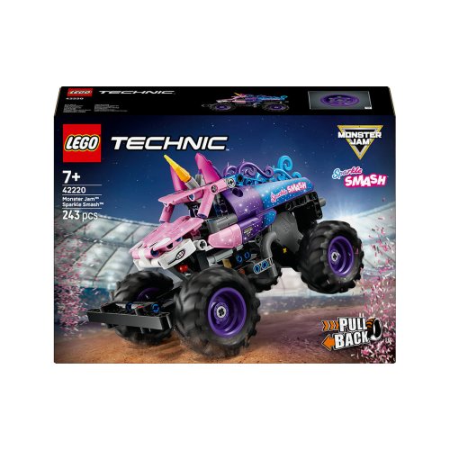 Конструктор Lego Technic Monster Jam Sparkle Smash с функцией Pull-Back, 243 деталей 42220