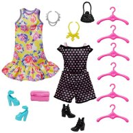 Сиреневый шкаф для одежды Mattel с куклой Барби Barbie HJL66