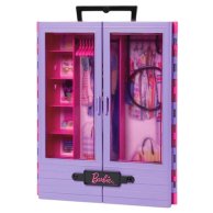 Сиреневый шкаф для одежды Mattel с куклой Барби Barbie HJL66