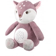 Игрушка плюшевая музыкальная с проектором Оленя - розовая 77/206_pin