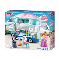Конструктор SLUBAN  студия на колесах, мольберт,фигурки M38-B0865