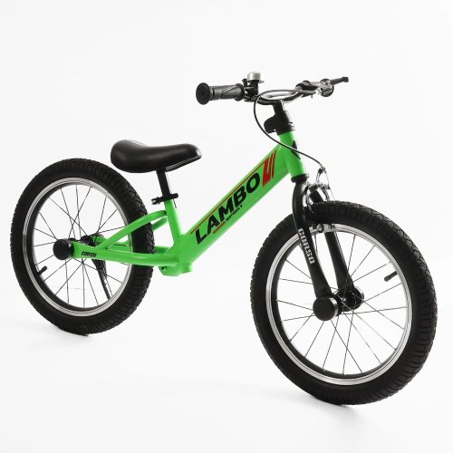 Беговел Corso Lambo Велобег, колеса 16 дюймов, зеленый LM-30117