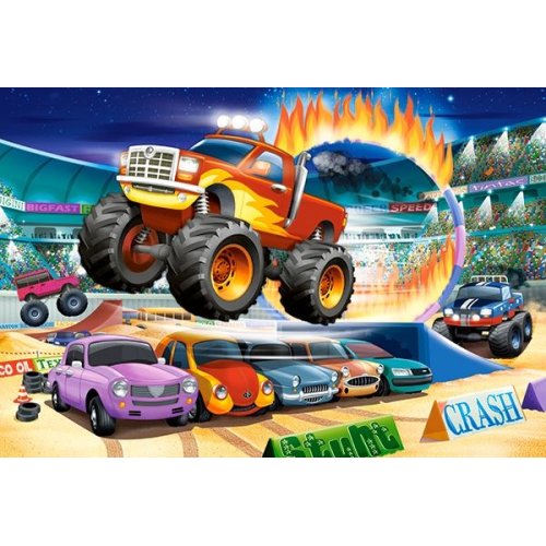 Пазлы Castorland 40maxi эл. Трюки на джипе