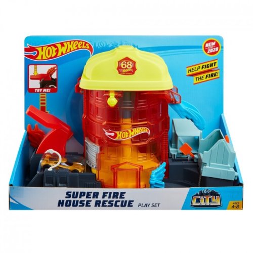 Игровой набор "Крутые пожарные" серии "Чудовища в городе" Hot Wheels (GJL06)