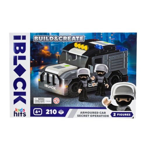 Конструктор IBlock Junior Kids Hits Машина отряда спецназа, 210 деталей KH42/004/4