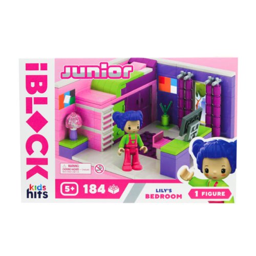 Конструктор IBlock Junior Kids Hits Спальня Лили, 184 детали KH08/001/1