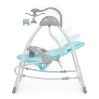 Укачивающий центр El Camino Качели-шезлонг ME 1028 Sensa Circles Aqua Mint