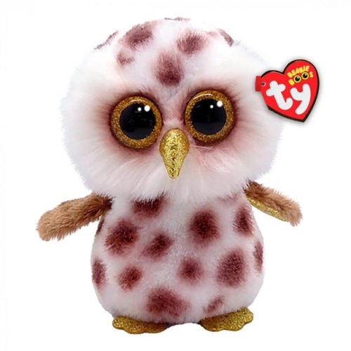 Мягкая игрушка TY Beanie Boo's Сова Whoolie, 15 см 36574
