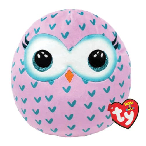 Мягкая игрушка-подушка TY Squish-a-Boo\'s Сова Winks, 40 см 39317