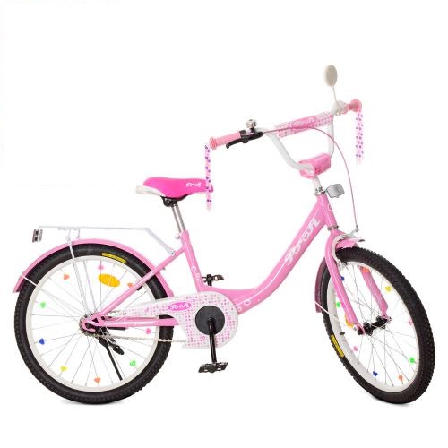 Велосипед детский PROF1 20д. Princess, розовый (XD2011)