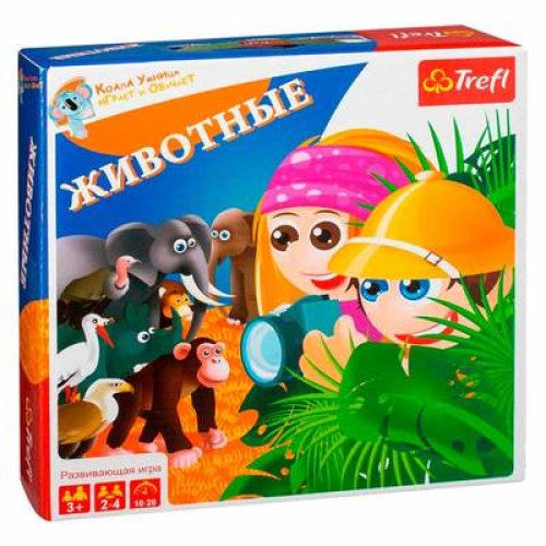Настольная игра - "Животные" / Серия: "Коала умница"
