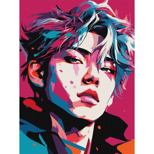 Картина по номерам Идейка Яркий стиль, 30x40 см к-поп k-pop KHO8382