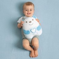 Мягкая музыкальная игрушка Chicco Успокаивающий медвежонок, голубая 12266.20