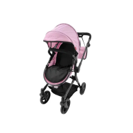Коляска для куклы 2в1 Carrello Alfa с сумкой, металлическая 9707 Pink