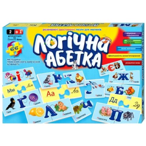 Игра настольная "Логический алфавит" укр. (44135)