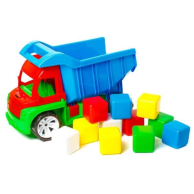 Игрушка Bamsic Грузовик Алекс с маленькими кубиками 12 шт 088