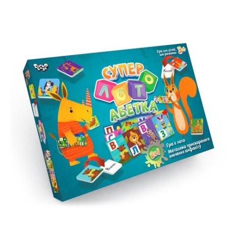 Настольная развлекательная игра «Суперлото» (Абетка укр) (CLA-01U)