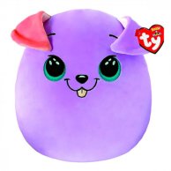 Мягкая игрушка-подушка TY Squish-a-Boo\'s Фиолетовый пес Bitsy, 20 см 39225
