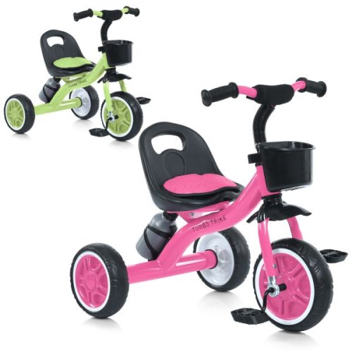 Трехколесный велосипед Turbo Trike с корзиной и бутылкой MT 3197-2