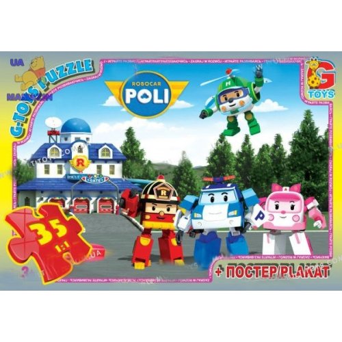 Пазлы "G-Toys" "Робокар Полли" (RR067431)