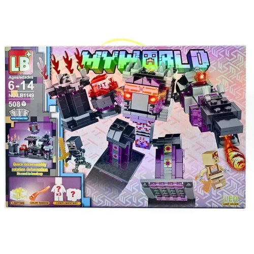 Конструктор Minecraft Страж Майнкрафт с LED-подсветкой, 508 деталей LB1149
