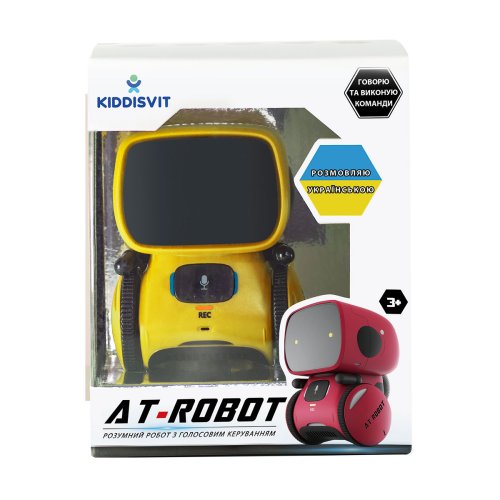 Интерактивный робот AT-ROBOT с голосовым управлением, желтый AT001-03-UKR