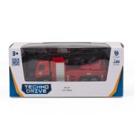 Автомодель TechnoDrive Volvo Пожарная машина со стрелой, 11 см 250302