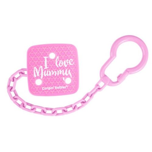 Цепочка Canpol babies к пустышке I Love Mummy 2/434