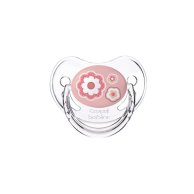 Пустышка силиконовая анатомическая 0-6 м-цев Newborn baby (1 шт) розовые цветы
