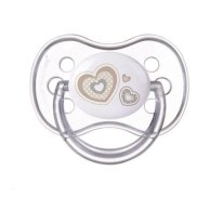 Пустышка Canpol babies силиконовая симметричная 6-18 м Newborn baby бежевые сердца 22/581_bei