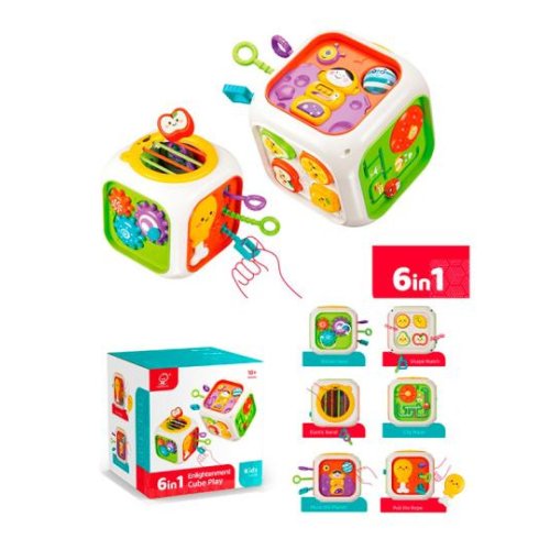 Игрушка Бизикуб 6в1, 14 см 989