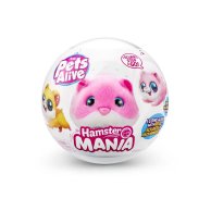 Мягкая интерактивная игрушка Zuru Pets Alive S1 Забавный хомячок, розовый 9543-2