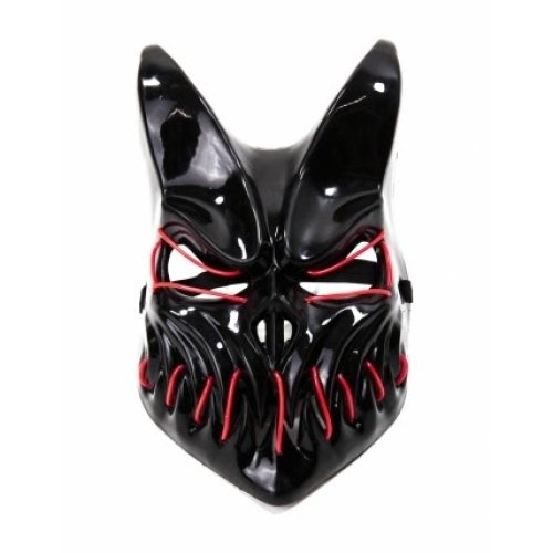 Маска «Evil rabbit» с розовой подсветкой (Н8-13-4)
