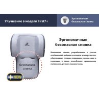 Автокресло Daiichi First7 Grey (0-25 кг) 8809405851666