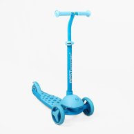 Самокат трехколесный Best Scooter с подсветкой, PU колеса 125х40 мм, голубой M-83511