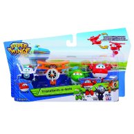 Игровой набор фигурки-трансформеры Super wings арт. YW710610 Jett, Mira, Paul, Grand Albert