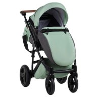 Коляска 2 в 1 Bair Leo кожа 100% Мятный GN-33 (622686)