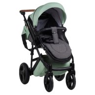 Коляска 2 в 1 Bair Leo кожа 100% Мятный GN-33 (622686)