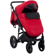 Коляска 2 в 1 Bair Mirello кожа 100% красный - черный M-10/30 (623746)