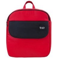 Коляска 2 в 1 Bair Mirello кожа 100% красный - черный M-10/30 (623746)