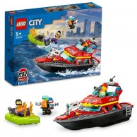 Конструктор Lego City Лодка пожарной бригады, 144 детали 60373