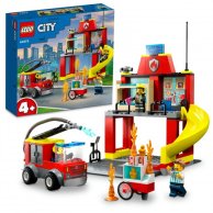 Конструктор Lego City Пожарное депо и пожарная машина, 153 деталей 60375